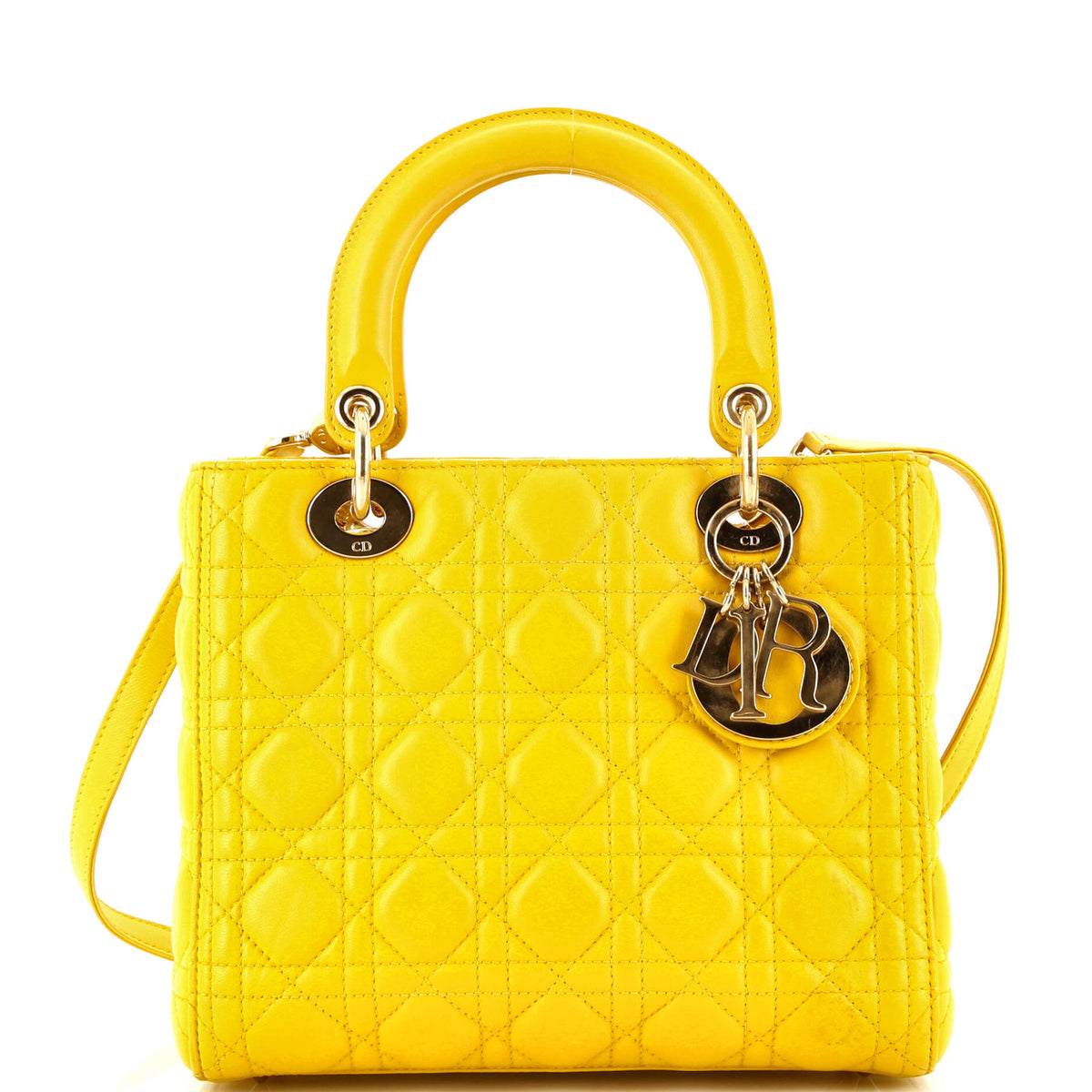 Christian Dior Lady Dior Bag Cannage Quilt Lambskin Medium