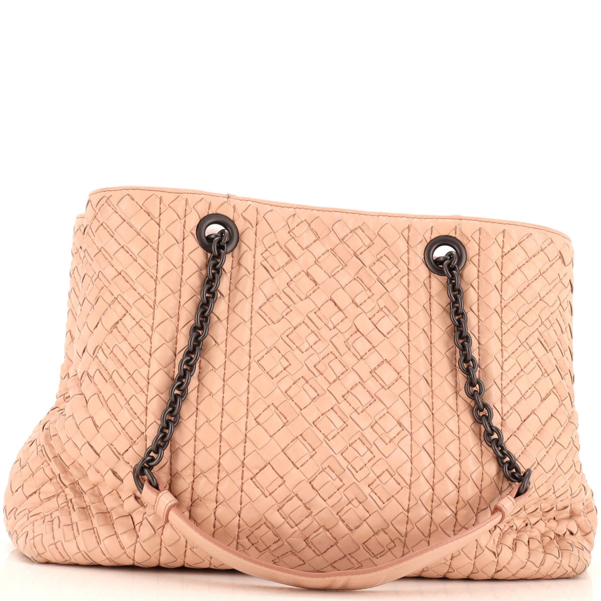 Bottega Veneta Double Chain Tote Stitched Intrecciato Calfskin Medium