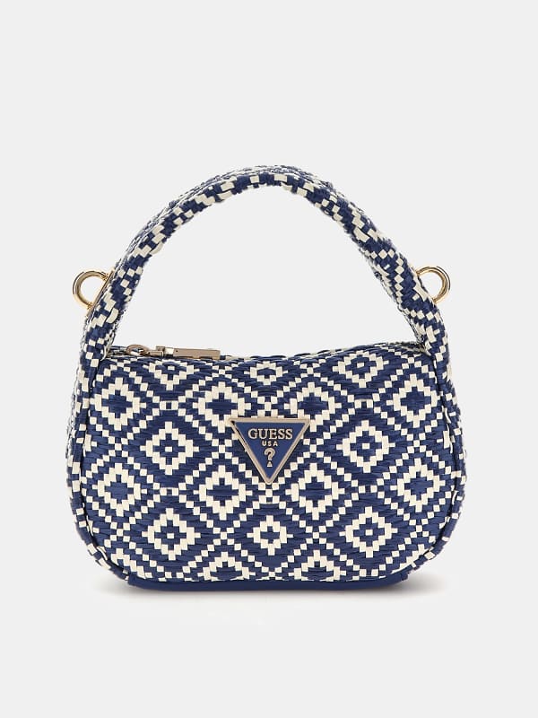 Guess Rianee Raffia Mini Handtasche