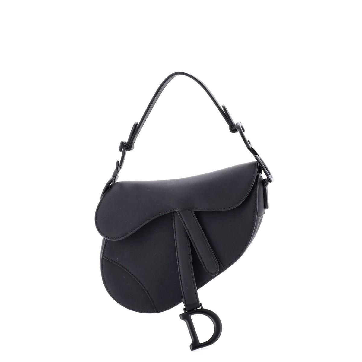Christian Dior Ultra Matte Saddle Handbag Leather Mini