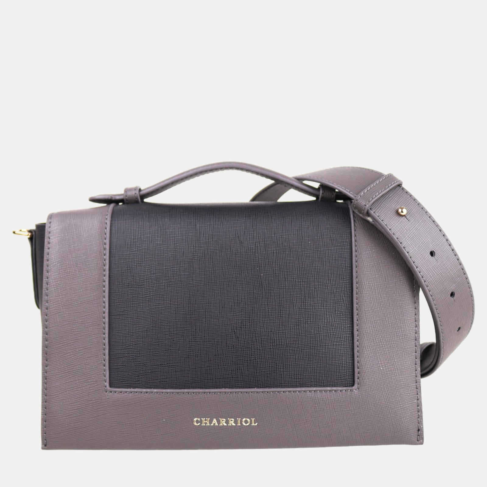 Charriol Black Leather Marina Crossbody