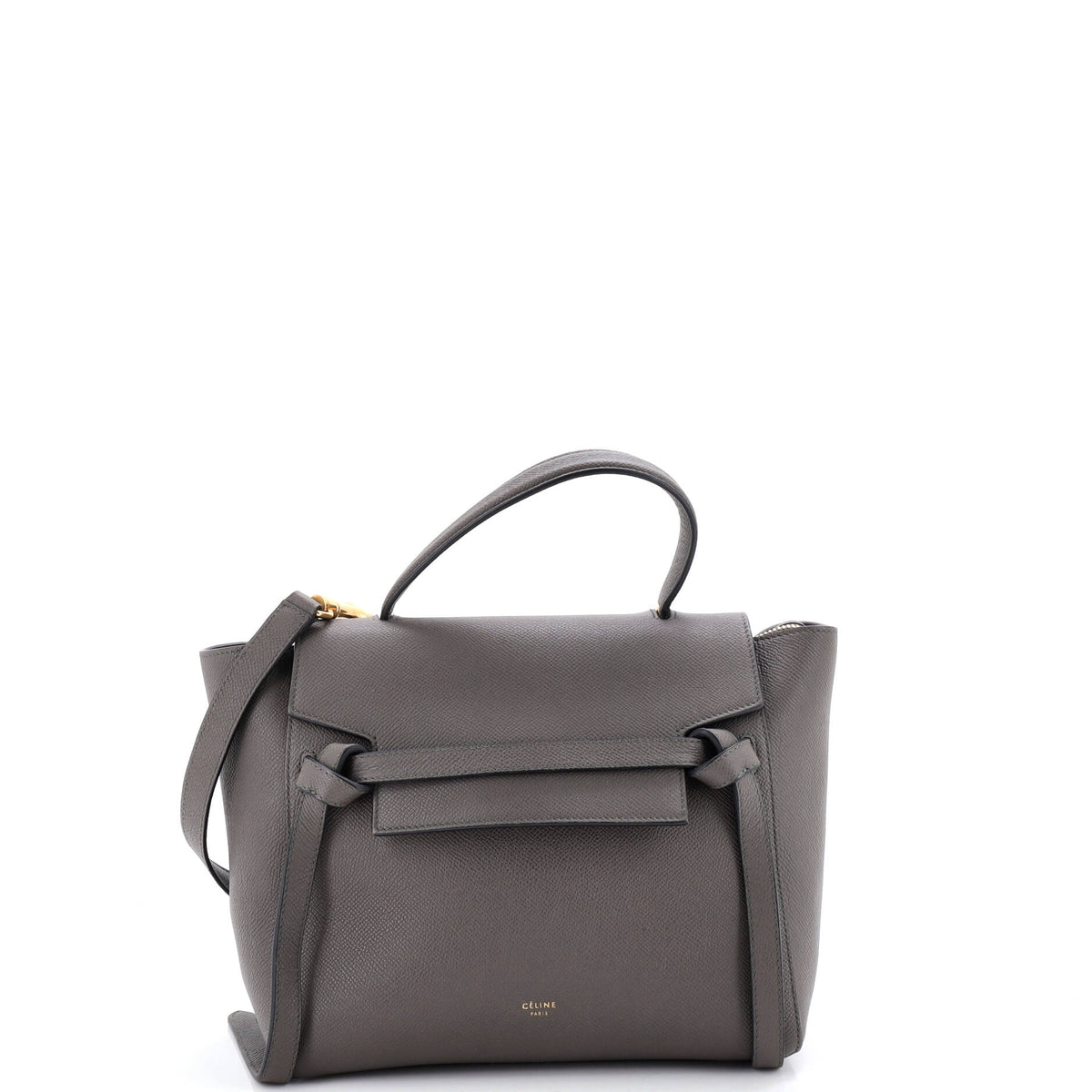 Celine CELINE Belt Bag Textured Leather Micro