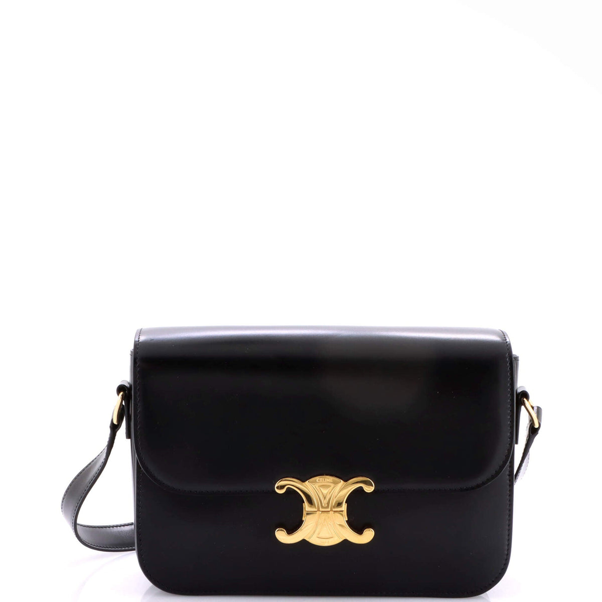 Celine CELINE Triomphe Shoulder Bag Smooth Calfskin Medium