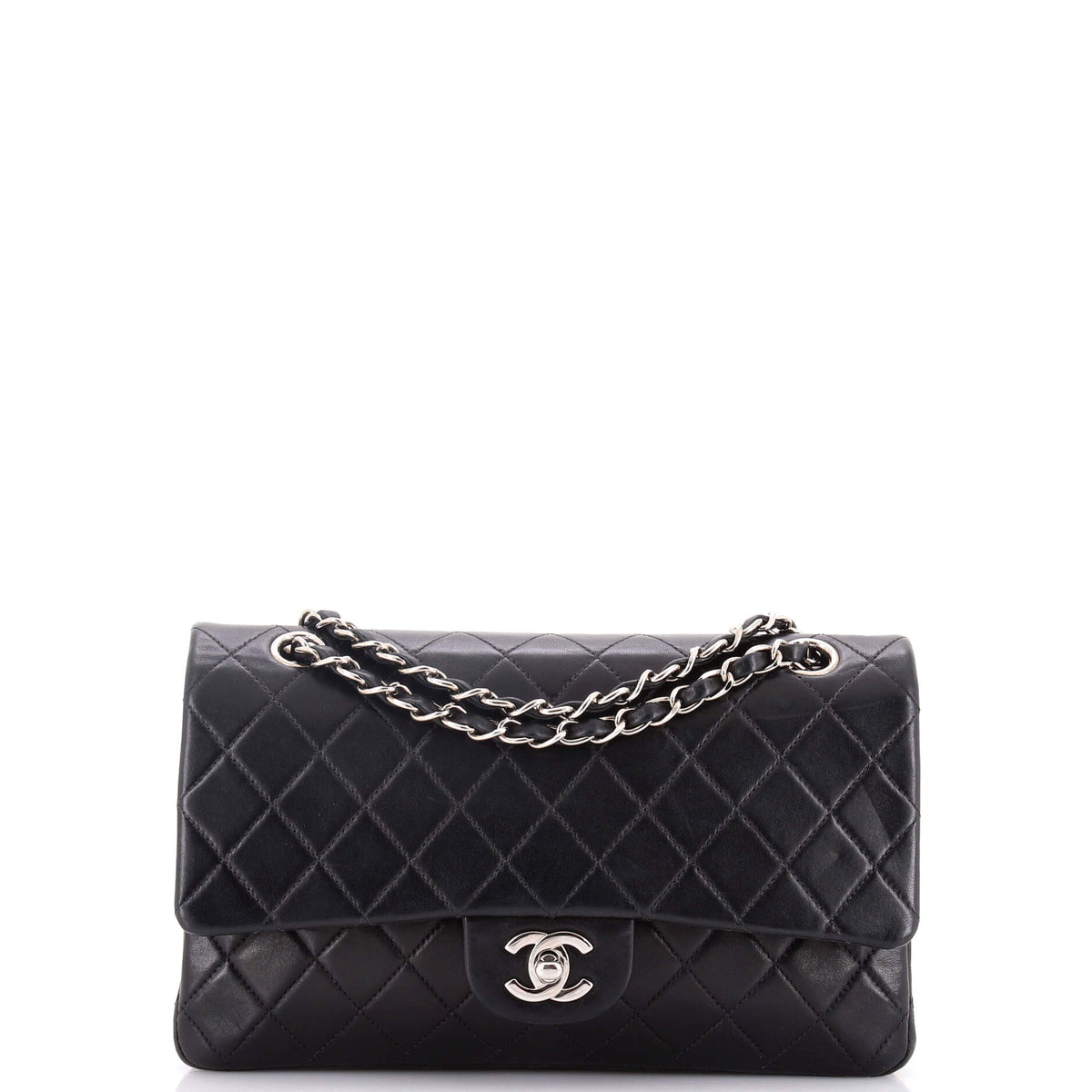 Chanel CHANEL Vintage Classic Double Flap Bag Quilted Lambskin Medium