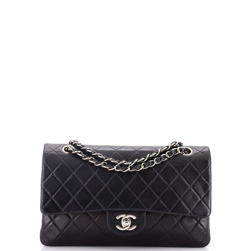 CHANEL Vintage Classic Double Flap Bag Quilted Lambskin Medium
