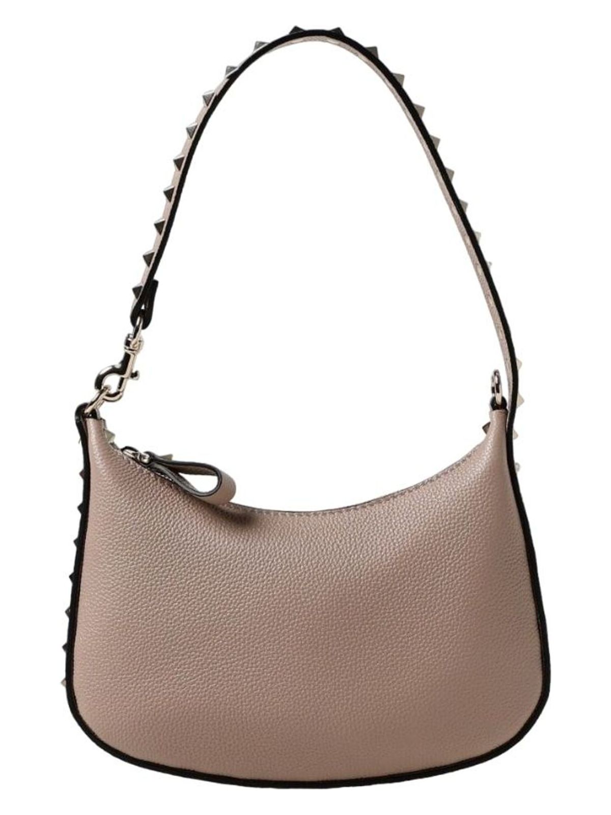 Valentino Garavani Women's Mini Rockstud Hobo Bag in Poudre | 4W0P0Z66TAG