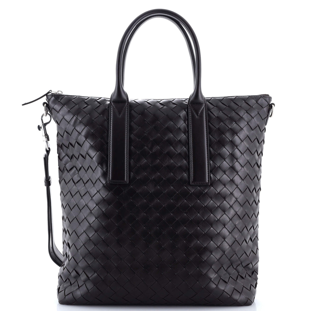 Bottega Veneta Convertible Zip Tote Intrecciato Leather North South