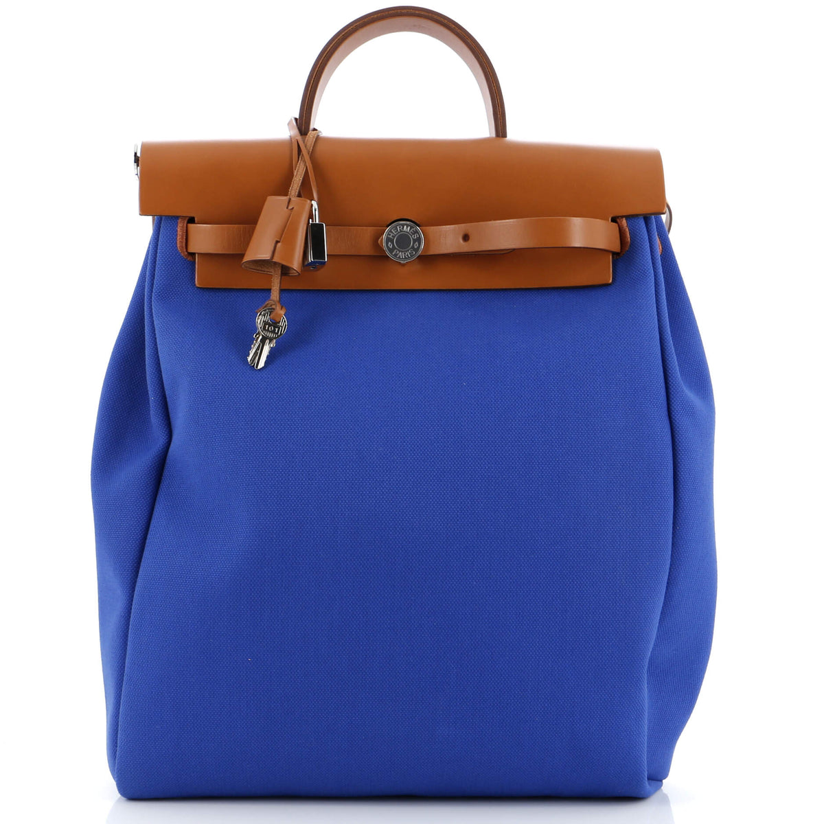 Hermès Herbag A Dos Zip Backpack Toile and Leather