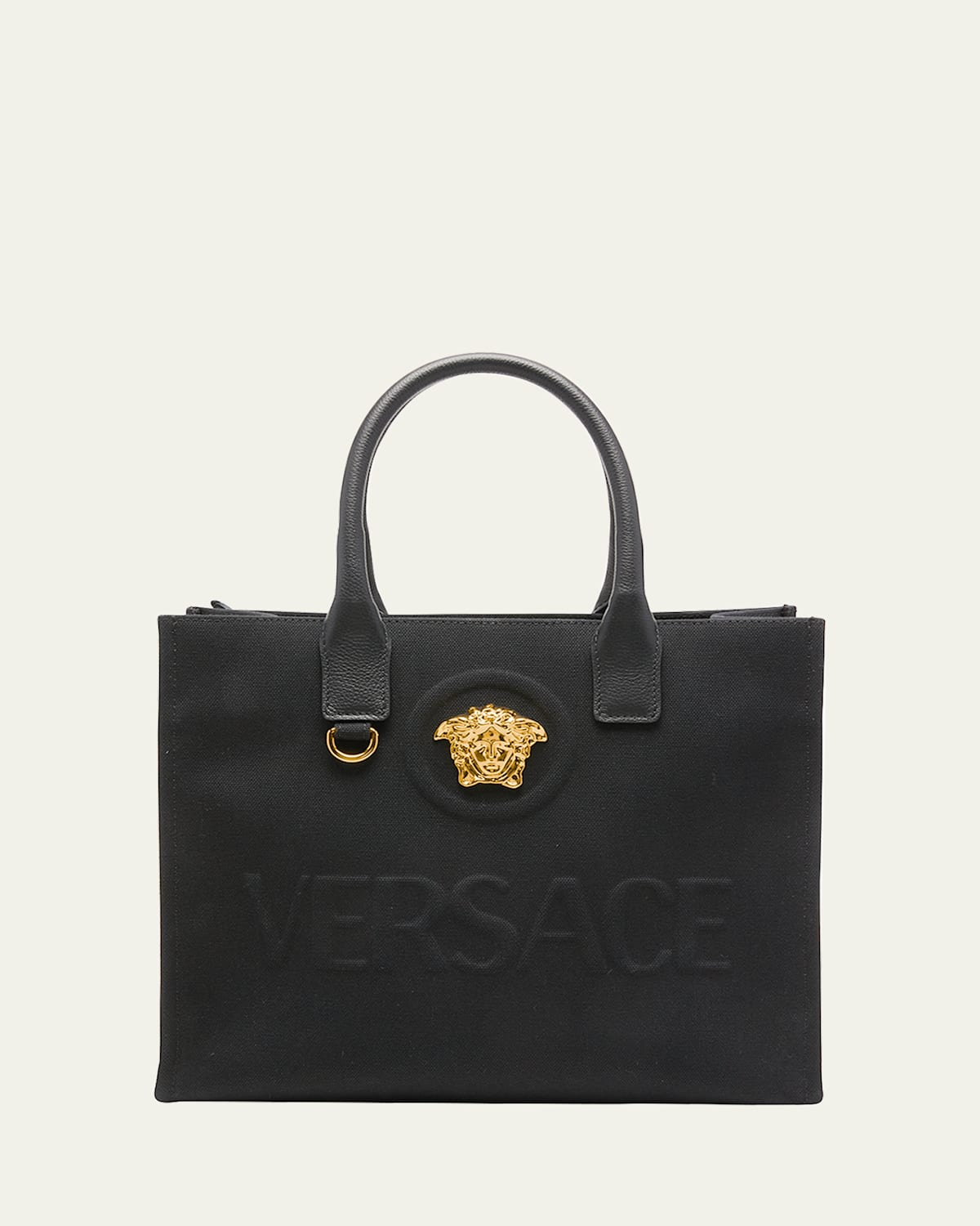 Versace La Medusa Mini Canvas Tote Bag