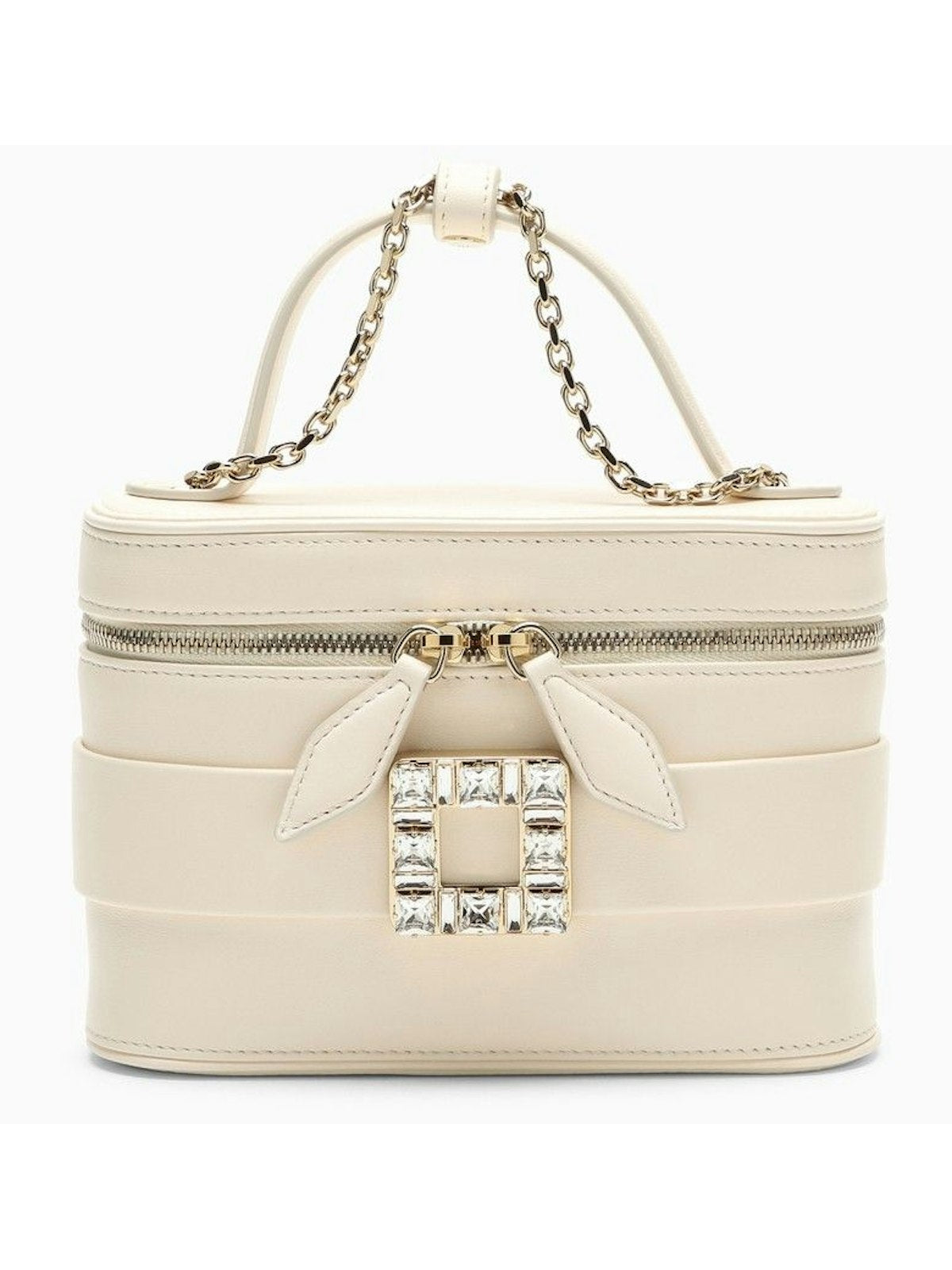Roger Vivier Women's Micro Vanity Bag With Rhinestone in White | RBWANMH0003YDR