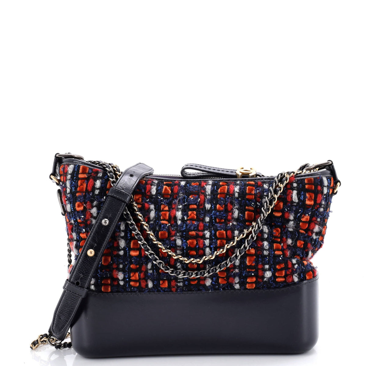 Chanel CHANEL Gabrielle Hobo Quilted Tweed and Calfskin Medium