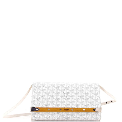 GOYARD Monte Carlo Clutch with Strap Coated Canvas PM