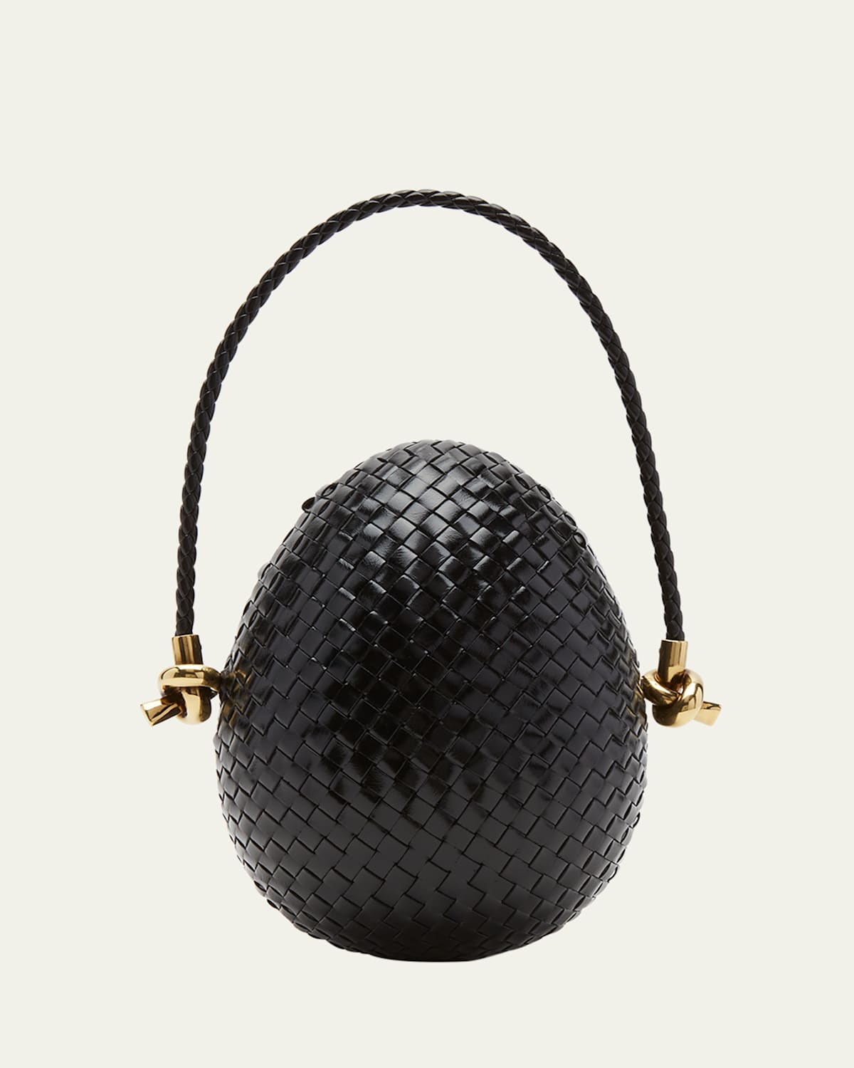 Bottega Veneta Sac à main en cuir intrecciato Egg