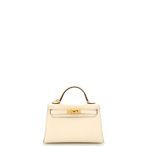 Kelly Mini II Bag Light Epsom with Gold Hardware 20