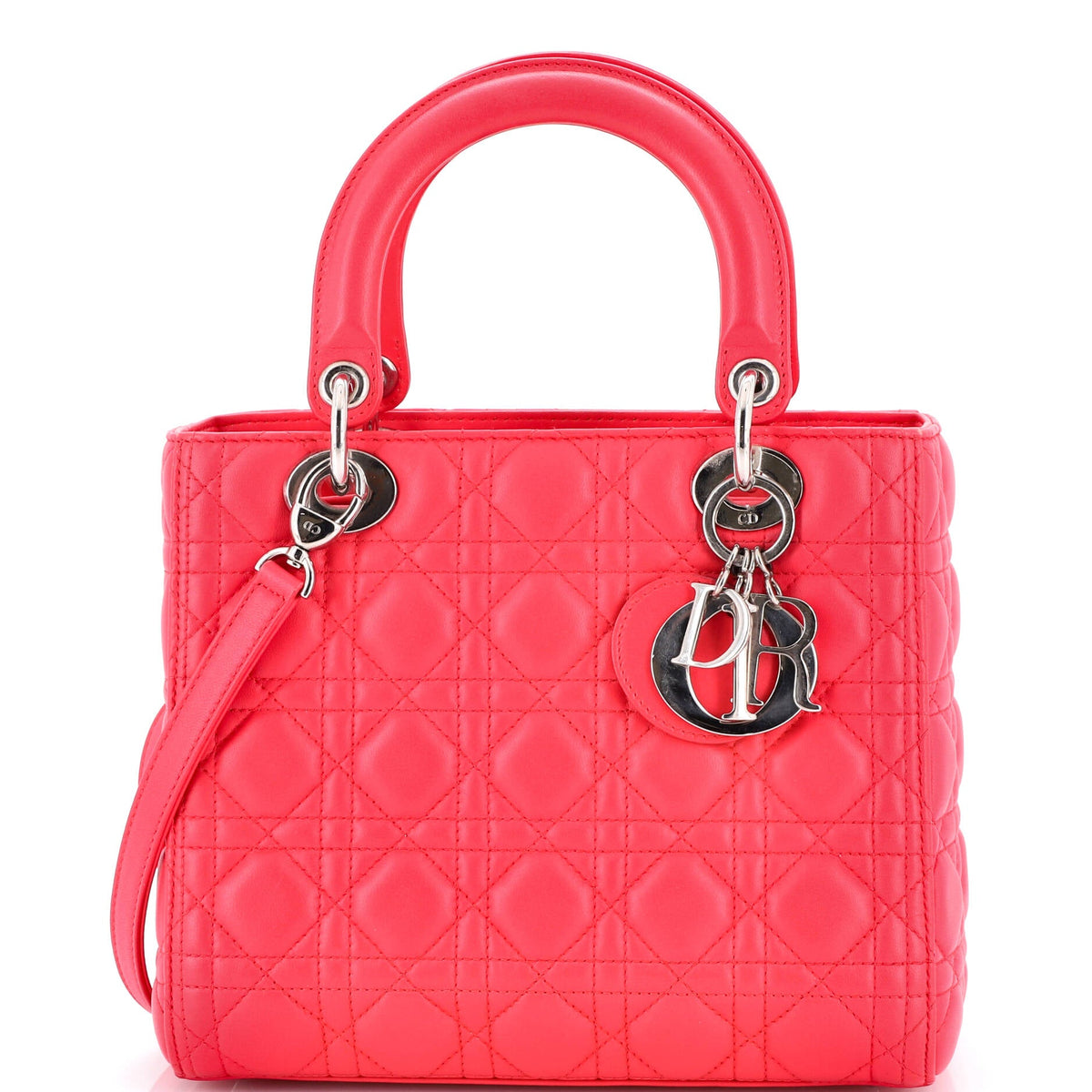 Christian Dior Lady Dior Bag Cannage Quilt Lambskin Medium