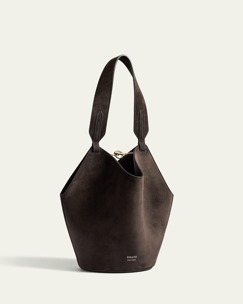 Lotus Mini Suede Tote Bag
