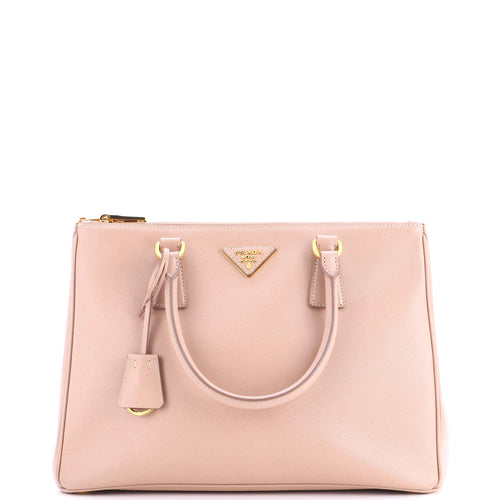 PRADA Galleria Double Zip Tote Saffiano Leather Medium