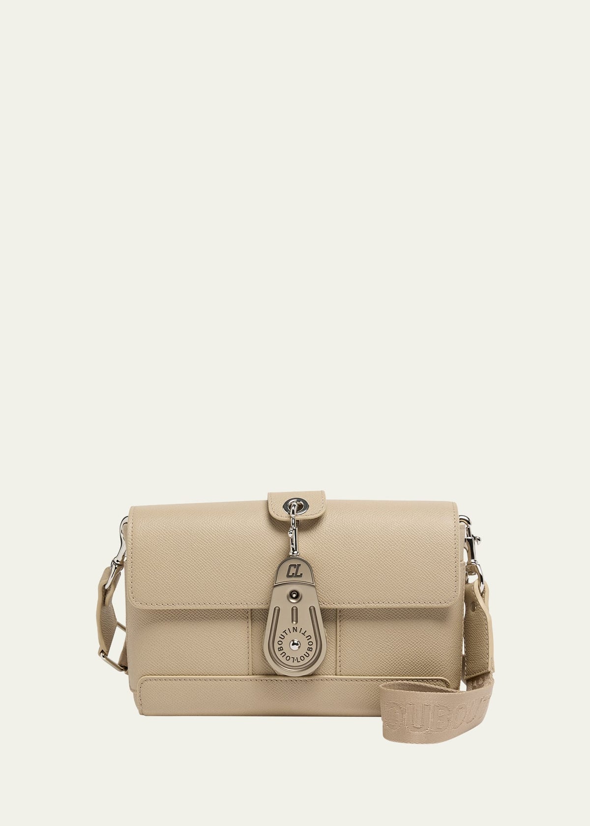 Christian Louboutin Men's Groovy East-West Leather Crossbody Bag