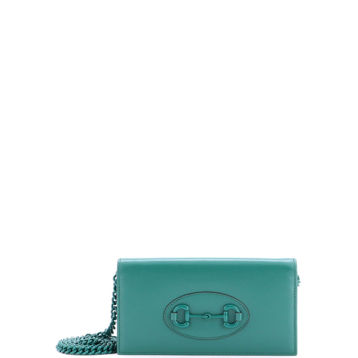 Gucci GUCCI Horsebit 1955 Chain Wallet Leather