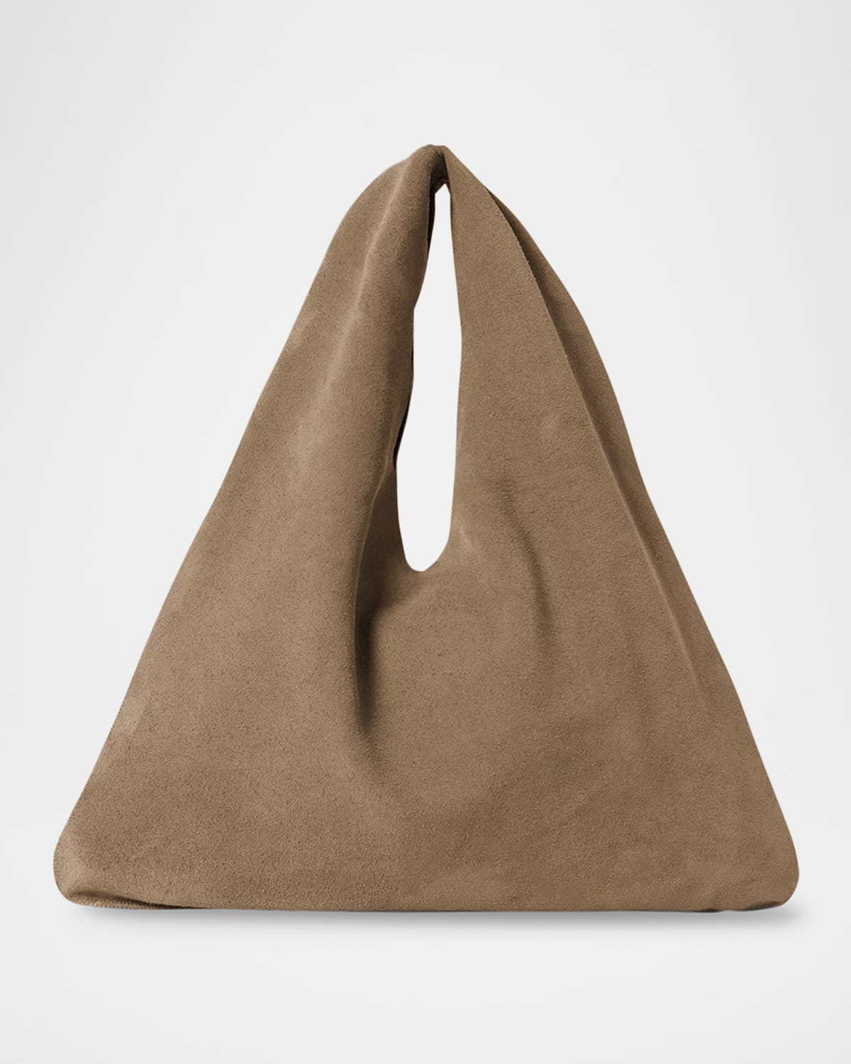 The Row Small Bindle Top-Handle Bag in Plush Suede