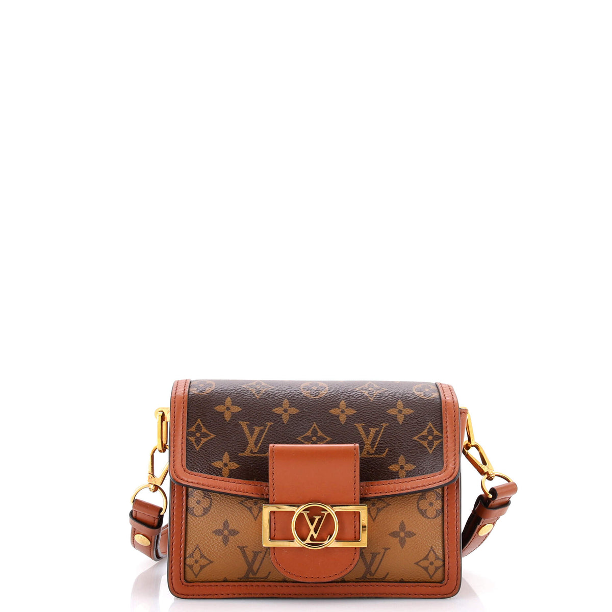 Louis Vuitton Dauphine Shoulder Bag Reverse Monogram Canvas Mini