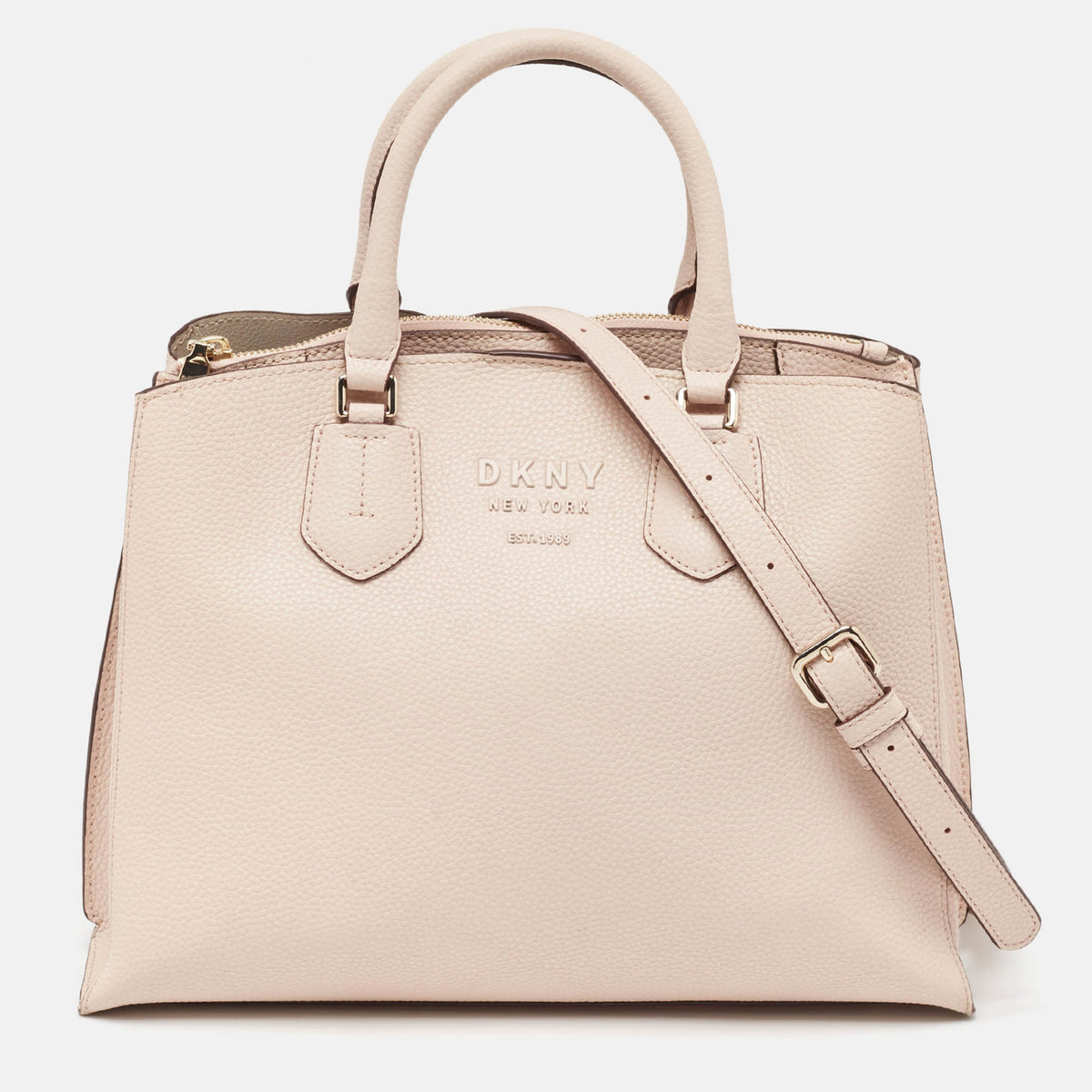 DKNY DKNY Pink Pebble Leather Noho Tote