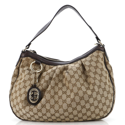 GUCCI Sukey Hobo GG Canvas Medium