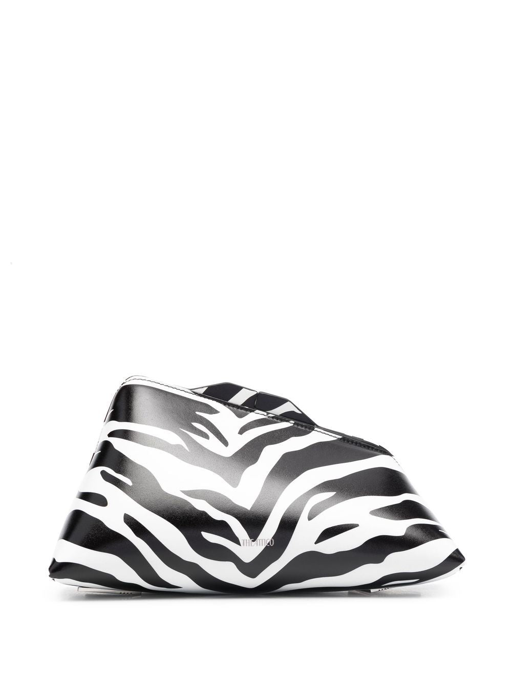 The Attico Women's 8.30 Pm Zebra Clutch in White | Size UNI | 231WAH01EL020020