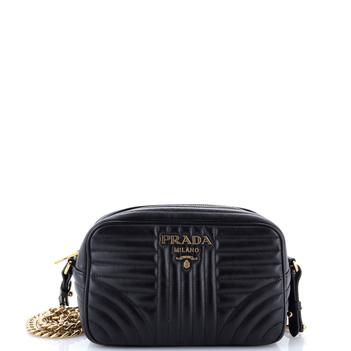 Prada PRADA Camera Bag Diagramme Quilted Leather Small