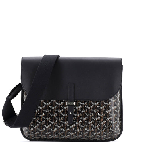 GOYARD Coursier Messenger Bag Coated Canvas and Leather