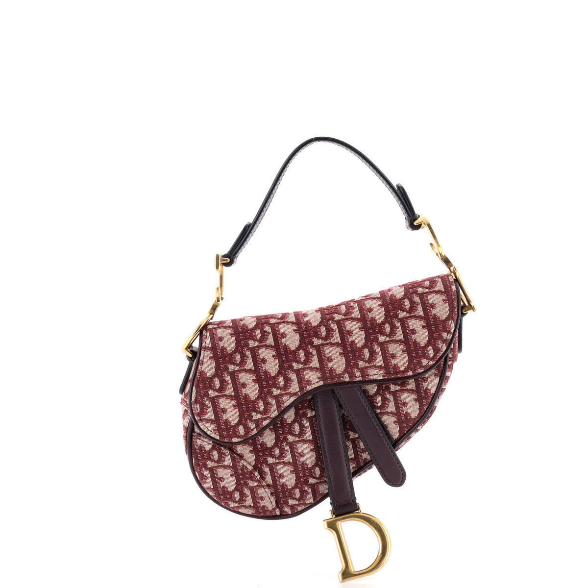 Christian Dior Saddle Handbag Oblique Canvas Mini