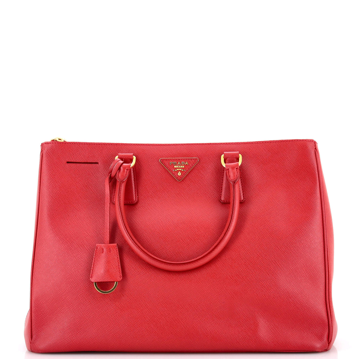 Prada PRADA Double Zip Lux Tote Saffiano Leather Large