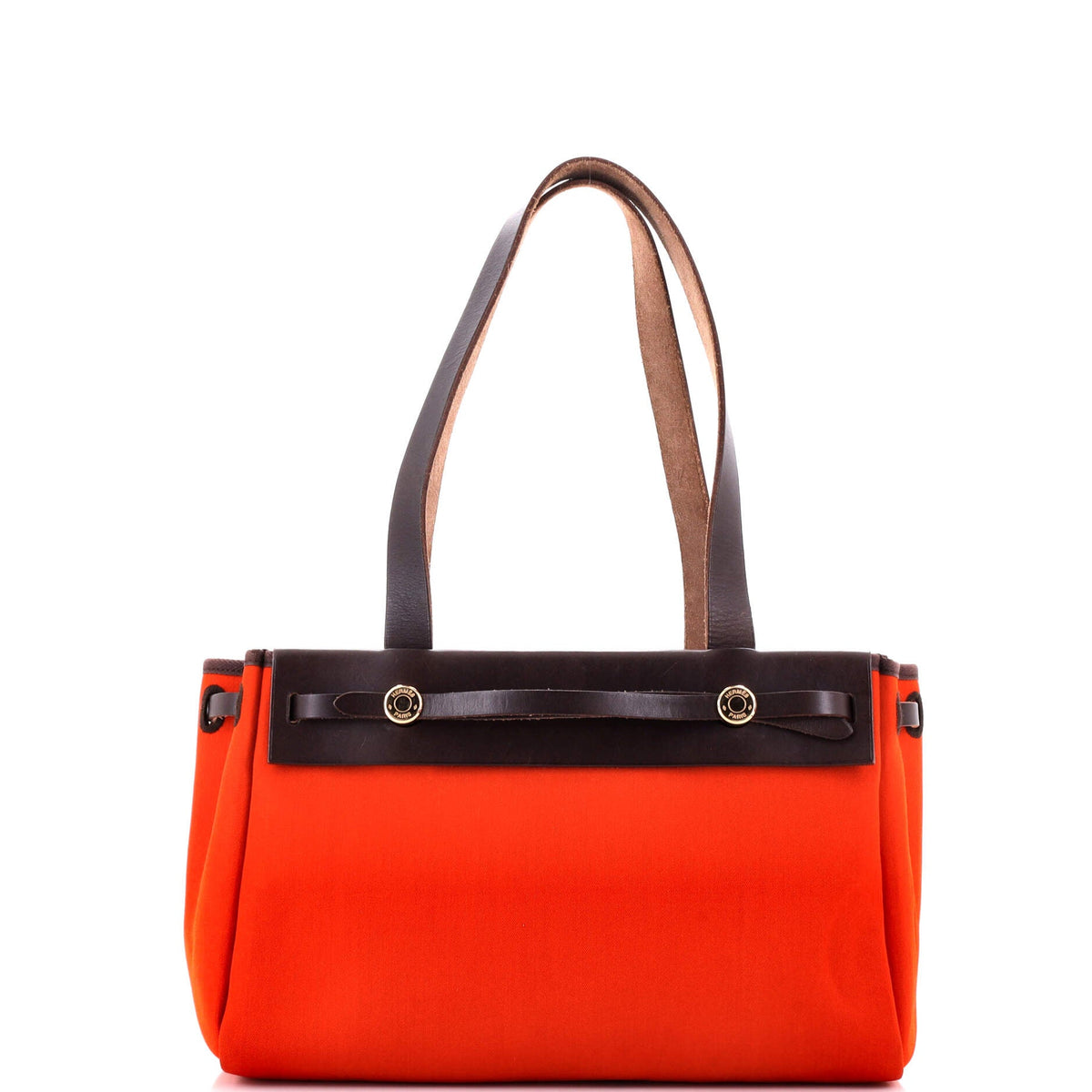 Hermès Herbag Cabas Toile and Leather PM