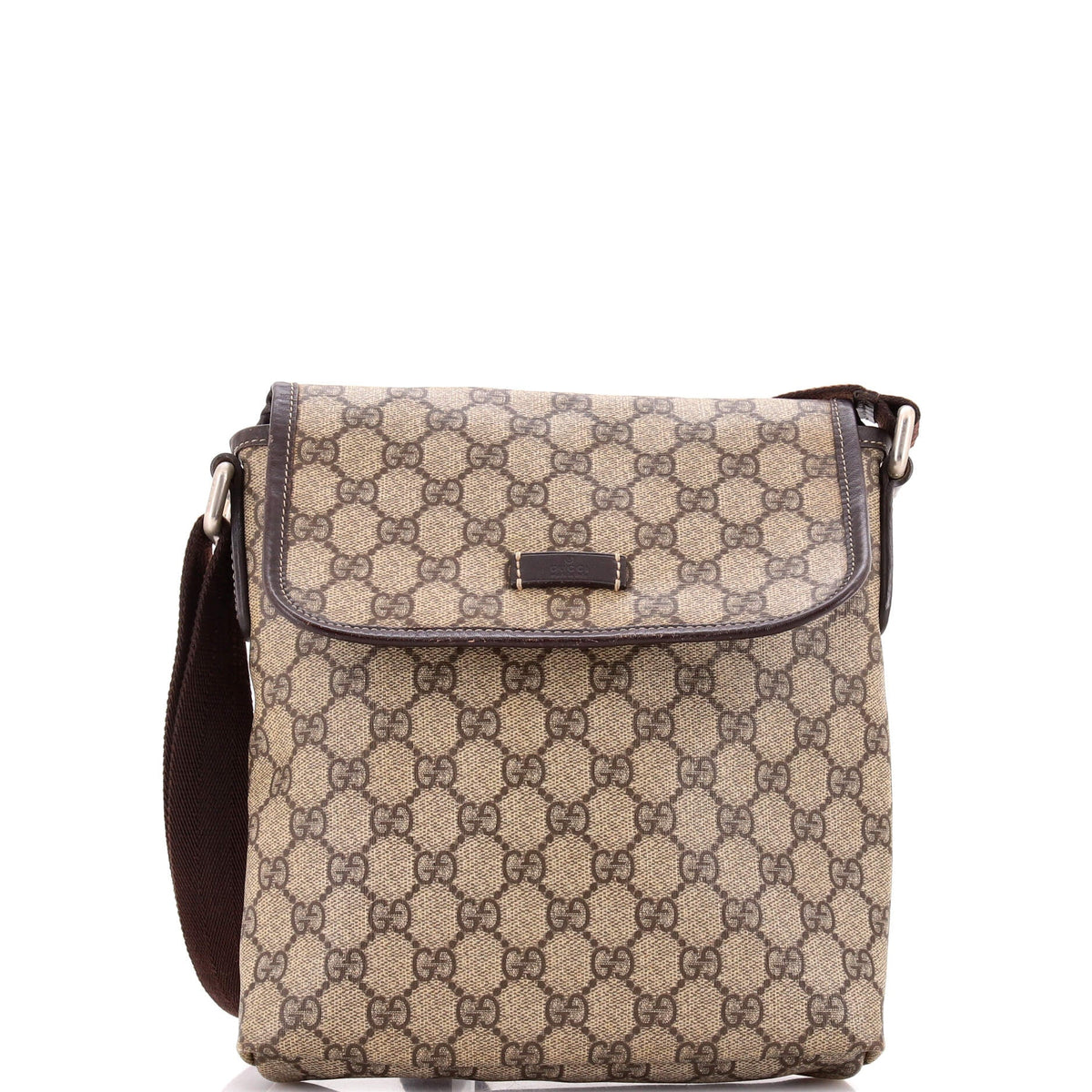 Gucci GUCCI Flap Messenger GG Coated Canvas Small