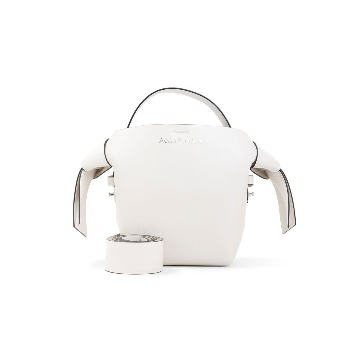 Acne Studios Women's Musubi Mini Shoulder Bag in White | Size UNICA | A10340