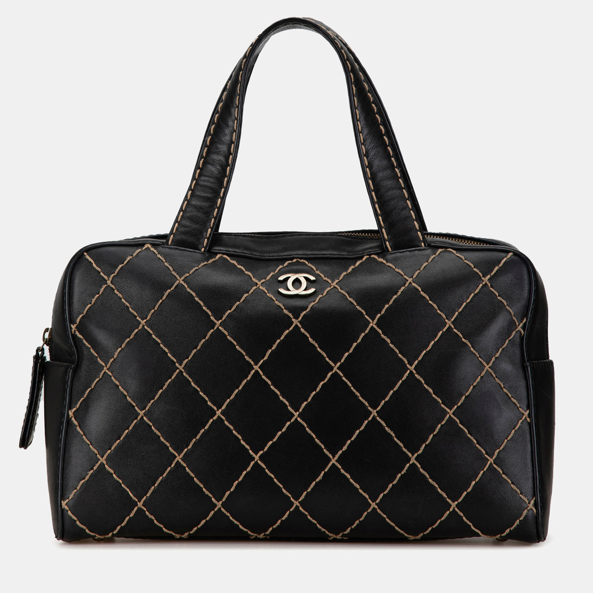 Chanel CC Wild Stitch Lambskin Handbag