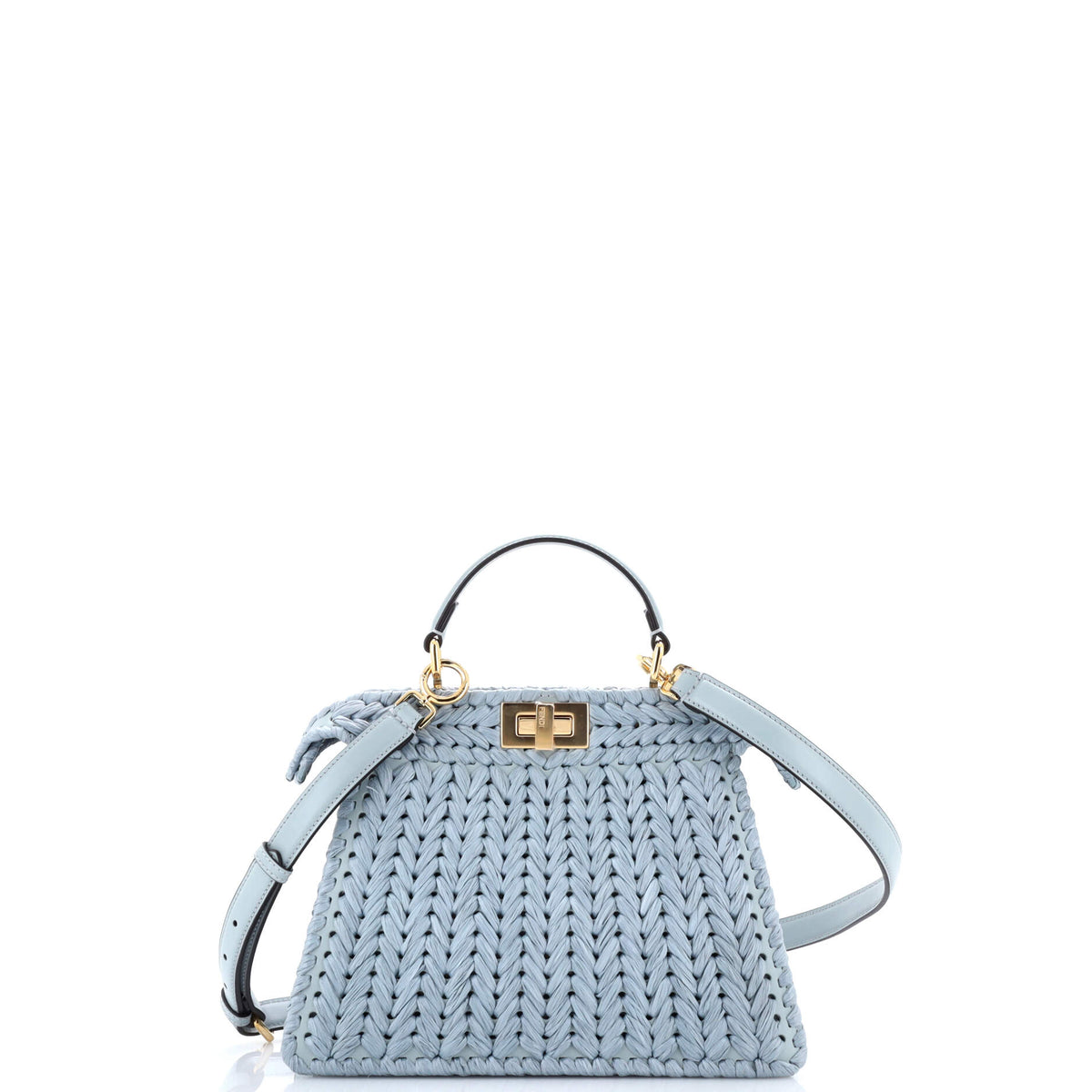 Fendi FENDI Peekaboo ISeeU Bag Raffia Small
