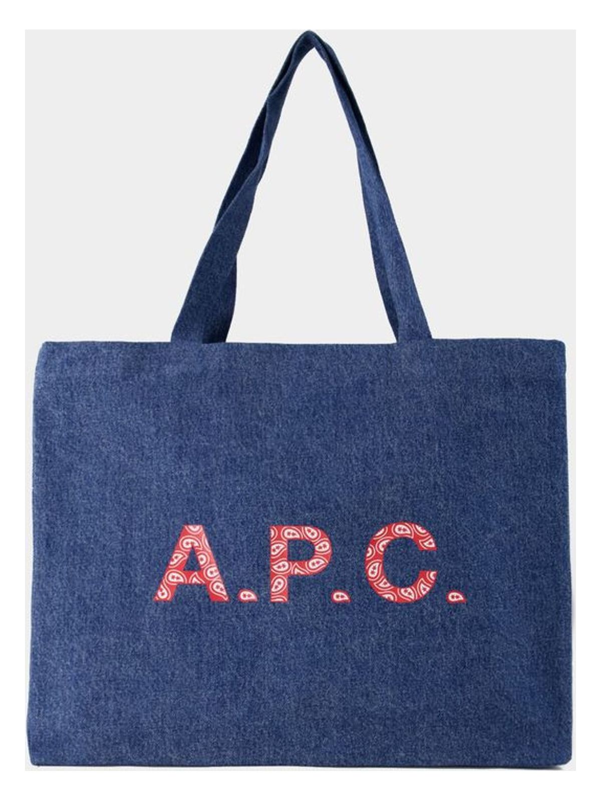 A.p.c. Men's Diane Shopper Bag in Blue | COGWD Color M61443
