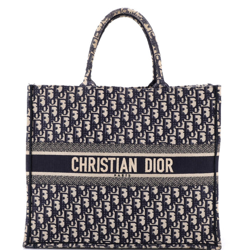 Book Tote Oblique Canvas Large
