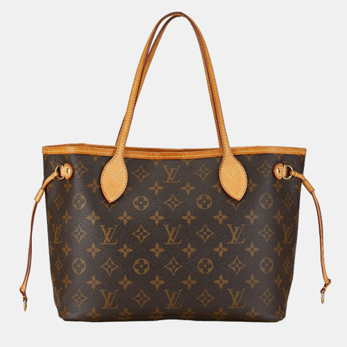 Brown Monogram Canvas Neverfull PM Tote Bag