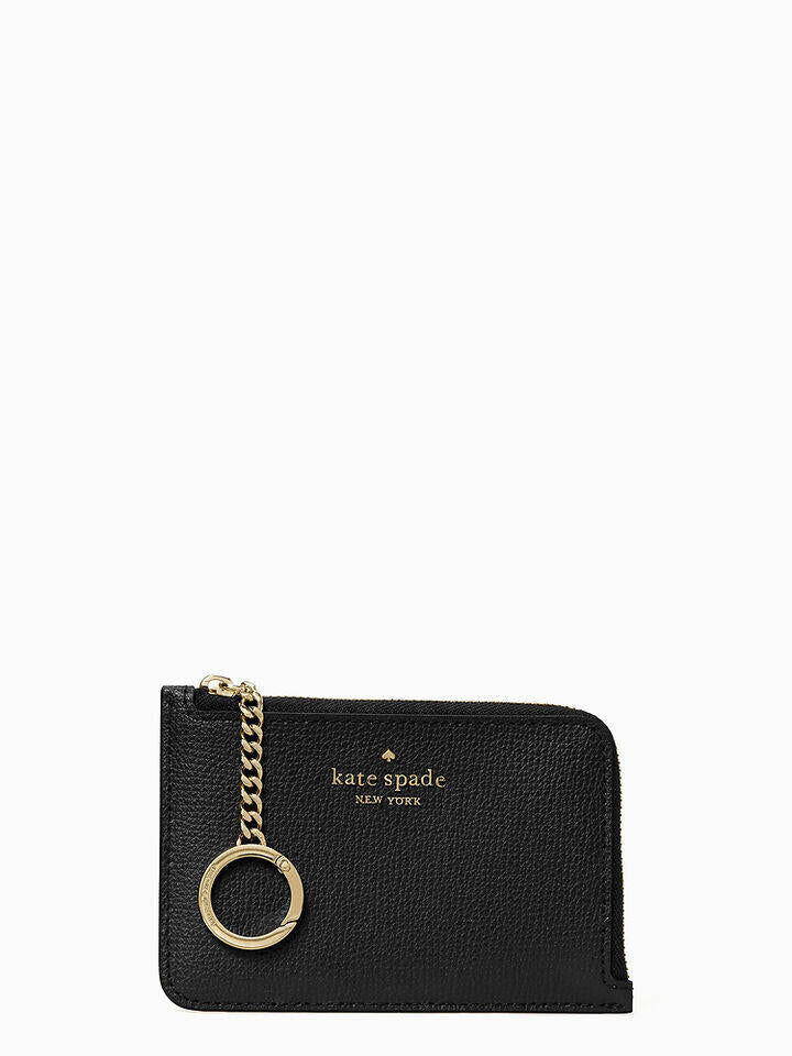 Kate Spade Au darcy refined grain leather l-zip card holder