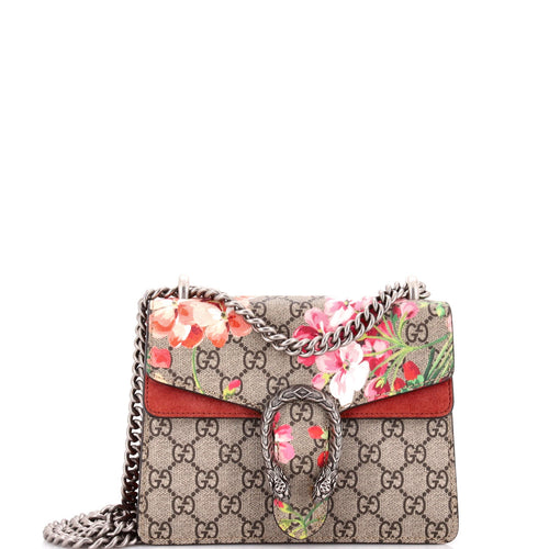 GUCCI Dionysus Bag Blooms Print GG Coated Canvas Mini