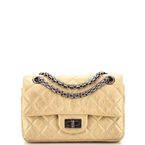 CHANEL Reissue 2.55 Flap Bag Quilted Aged Calfskin Mini