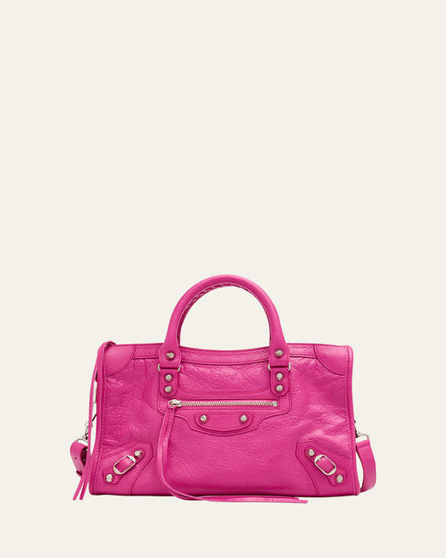 Le City Small Lambskin Top-Handle Bag