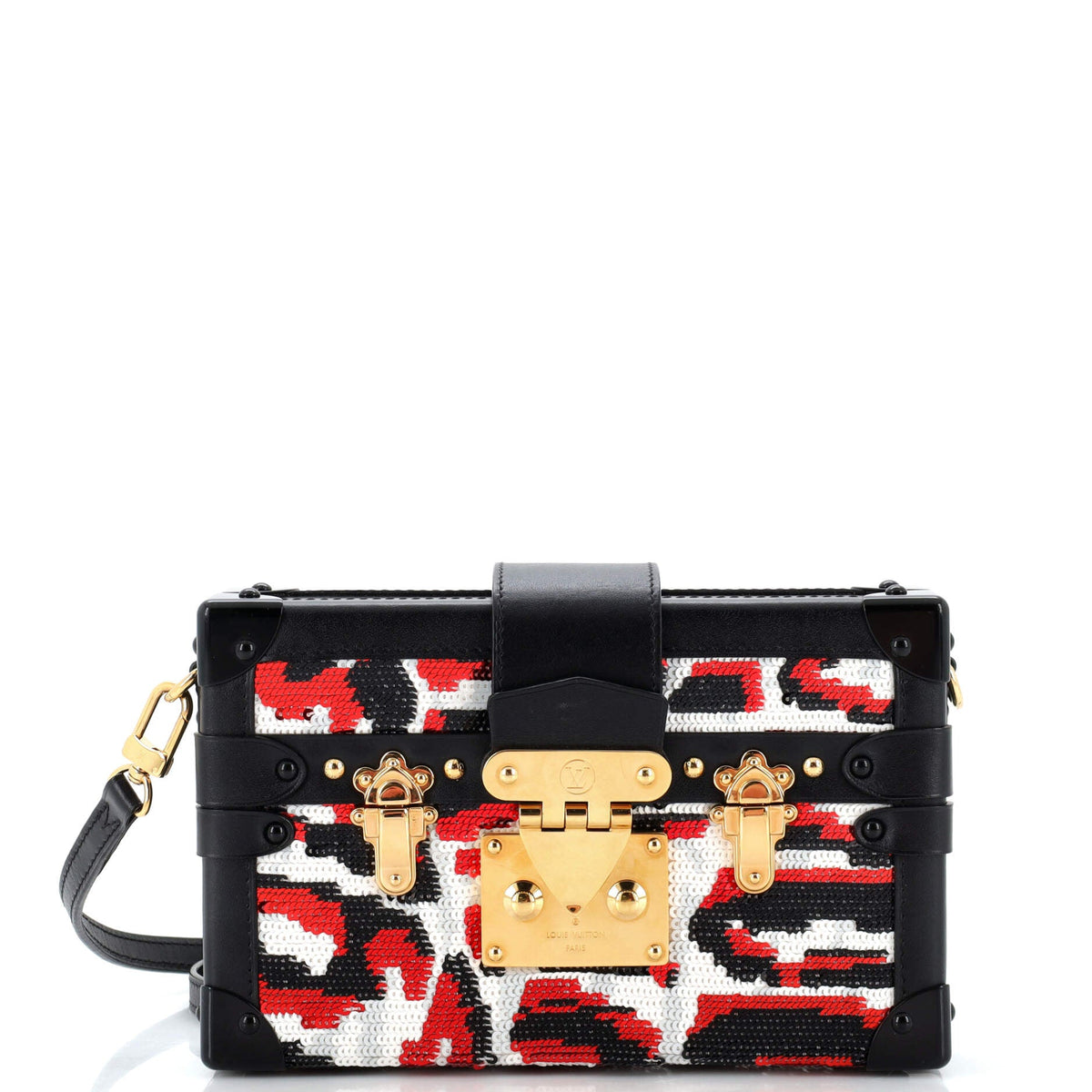 Louis Vuitton Petite Malle Handbag Sequins