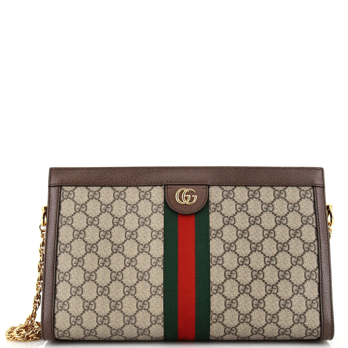 Gucci GUCCI Ophidia Chain Shoulder Bag GG Coated Canvas Medium