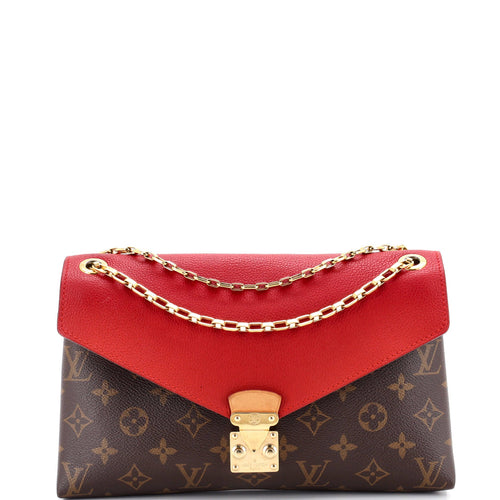 Pallas Chain Shoulder Bag Monogram Canvas and Calfskin