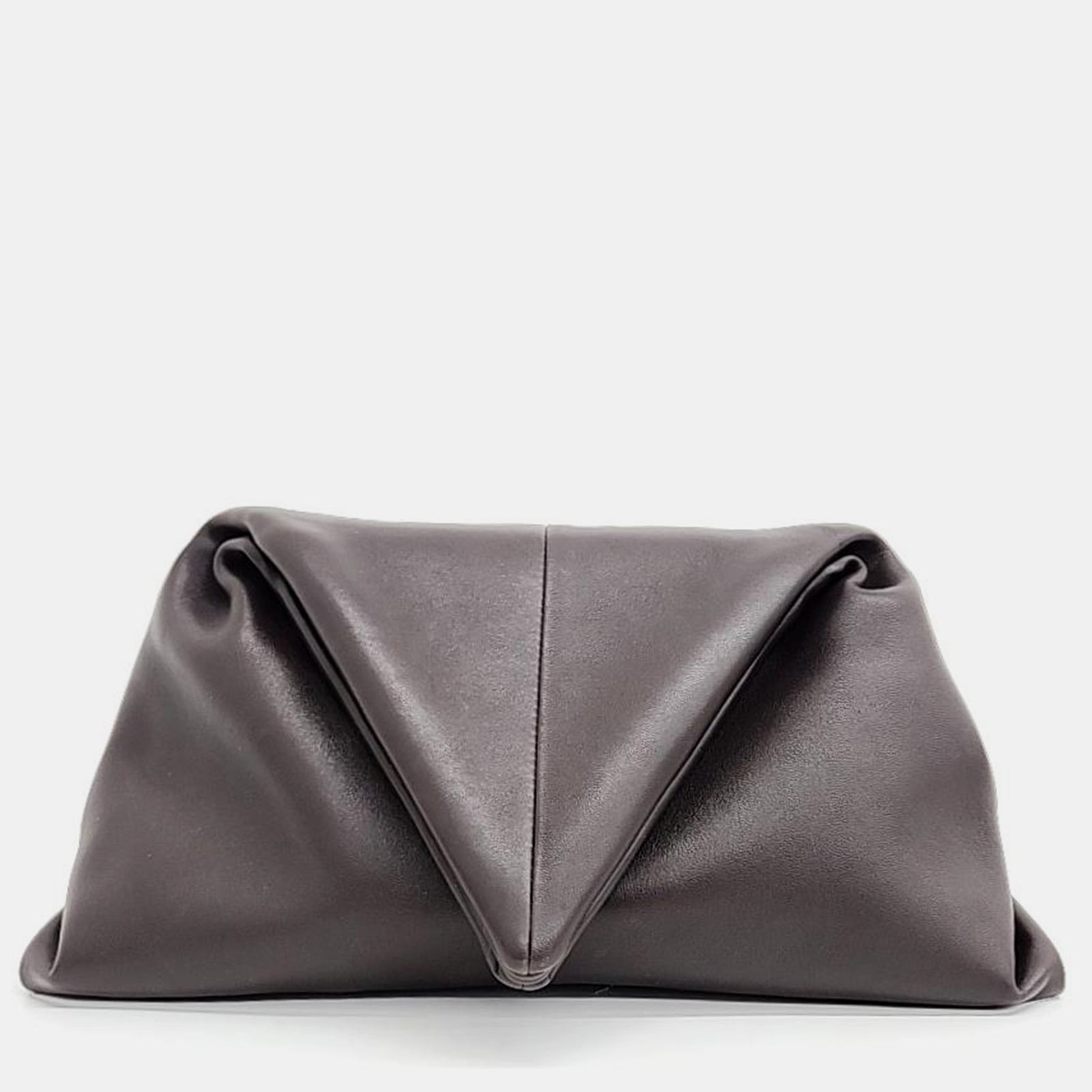 Bottega Veneta Brown Leather Trine Clutch