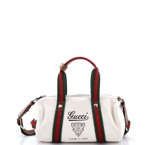 GUCCI Crest Duffle Printed Canvas Small