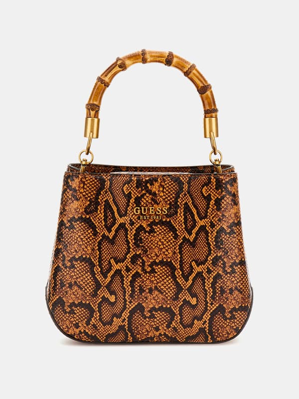 Guess Sibel Python-Print Mini Handbag